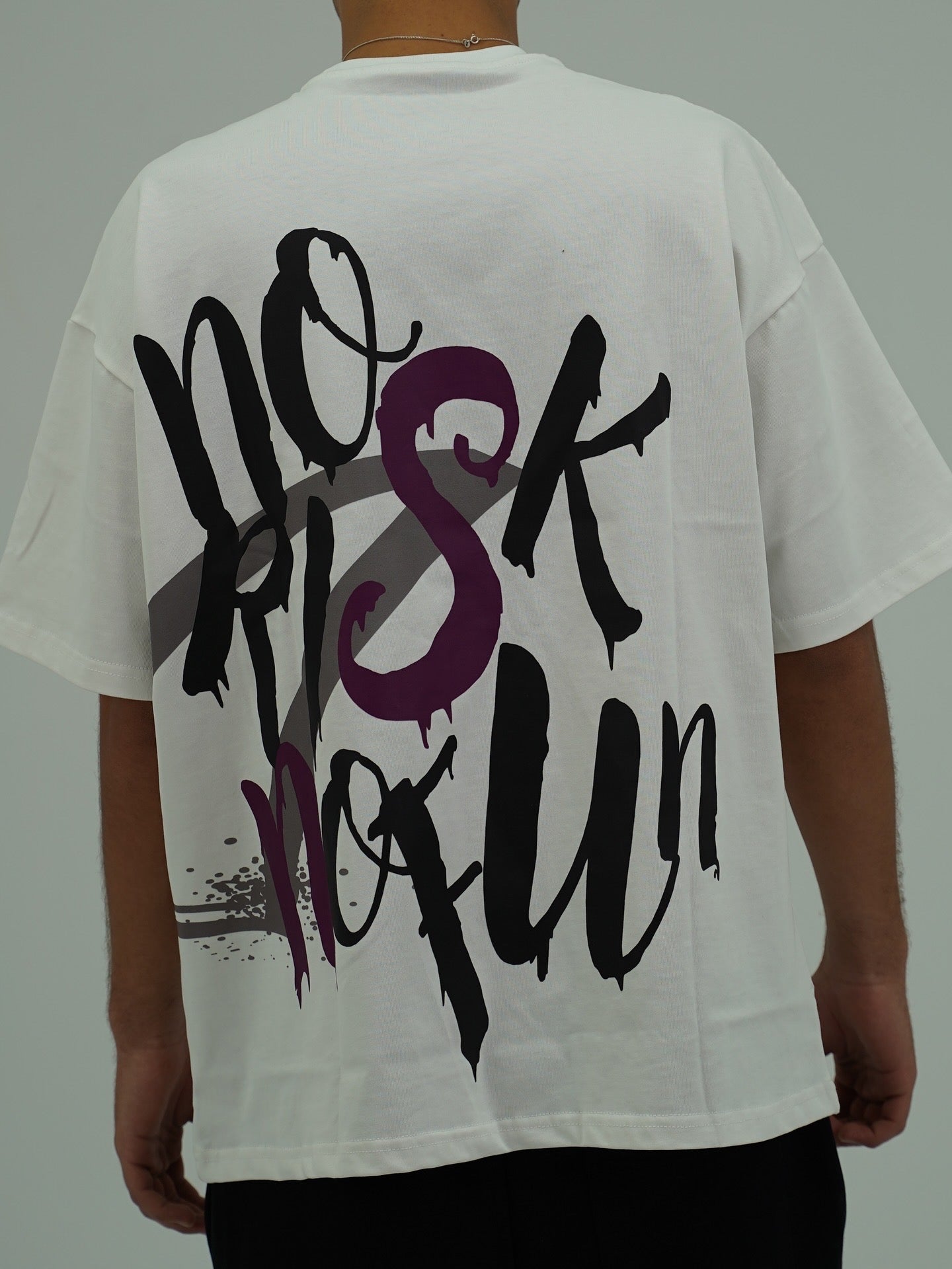 NO RISK NO FUN WHITE EDITION ASPHALT T-shirt