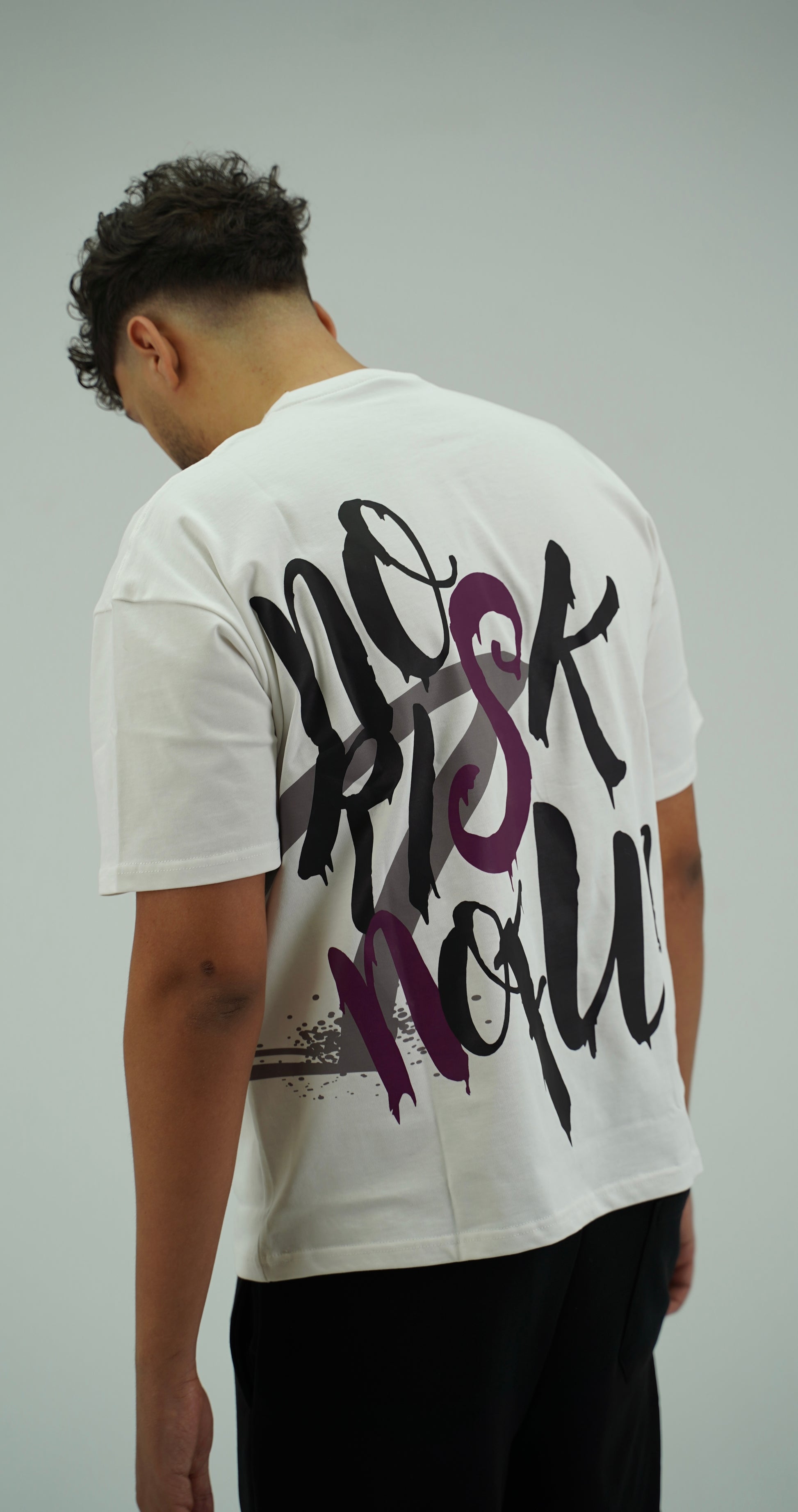 NO RISK NO FUN WHITE EDITION ASPHALT T-shirt