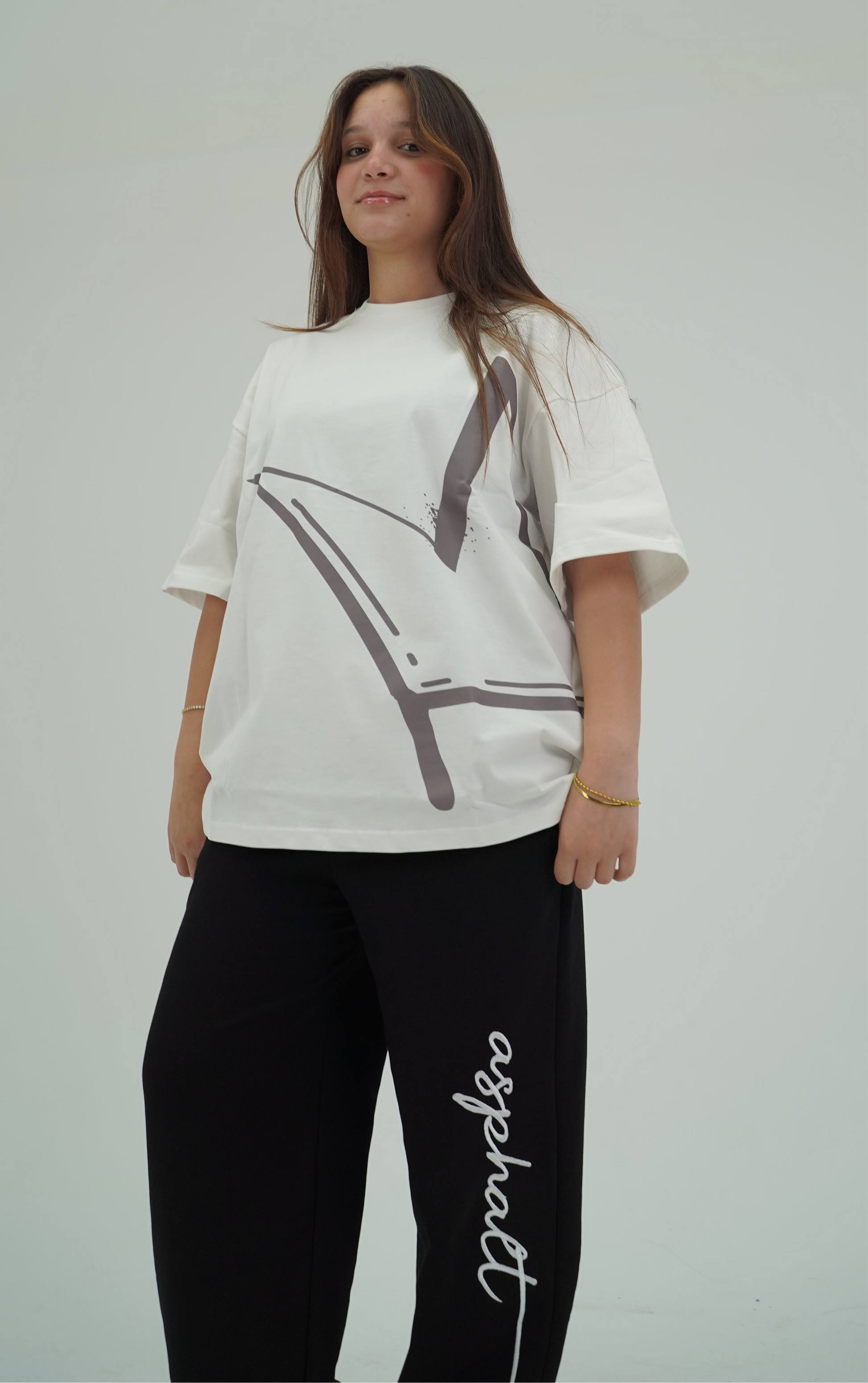NO RISK NO FUN WHITE EDITION ASPHALT T-shirt